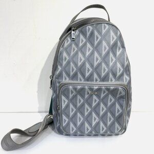 Christian Dior RIDER Mini CD Diamond Shoulder Body Bag PVC Gray